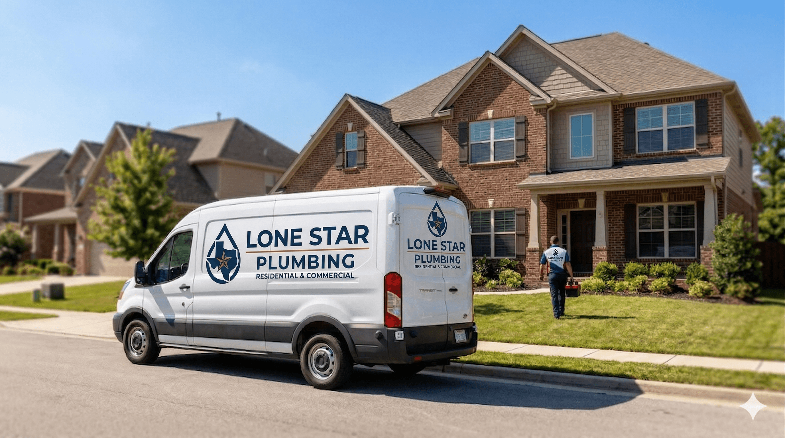 Lone Star Plumbing fully stocked van